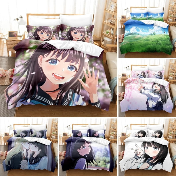 ed Akebis Sailor Uniform Bedding SetDuvet Cover Double Adult Kids Bedclothes Quilt Cover