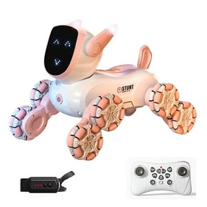 Global Latin Group - Mascota Robot Inteligente Con Movimientos Y Sonidos Rosa