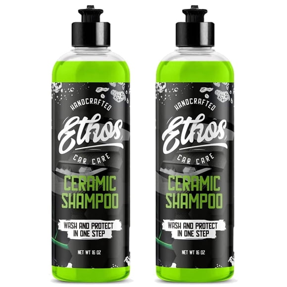 Shampoo Para Autos Ethos Ceramic Ph Balanceado E Hidrofóbico 473 Ml X 2