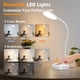 thumbnail image 2 of Lámpara de escritorio LED ZAPLIT de 15 W con USB, regulable y cuello de cisne flexible, 2 of 8