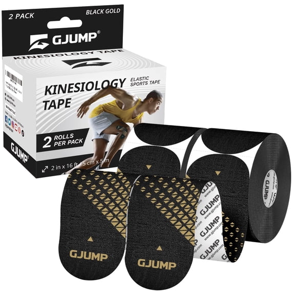 Cinta de kinesiología GJUMP, precortada, deportiva, 40 tiras