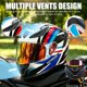 thumbnail image 3 of Casco integral VCOROS WS609 DOT para adultos, carreras de calle, 3 of 8