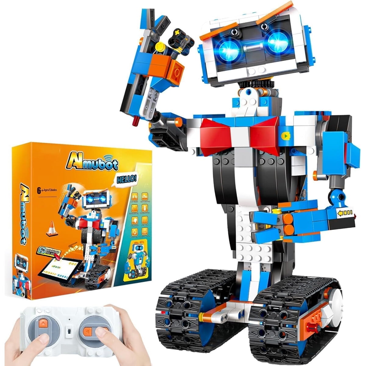 Robot Armable Okk 635 Piezas Control Remoto Y App Stem