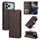 thumbnail image 2 of Premium Wallet Case for iPhone 17 Pro with Card Slots & Kickstand, Flip Cover Brown, 2 of 6
