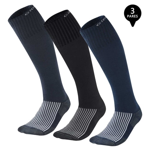 Giovacchino - Pack De 3 Calcetines Compresion Bambú Con Fibra De Cobre Hombre