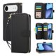 thumbnail image 1 of Funda Cartera con Cremallera y Correa para iPhone Air Soporte y Tarjetero Negro, 1 of 5