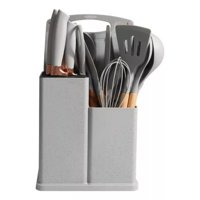 Click Ventas - Pack De Utensilios De Cocina De Silicona Gris