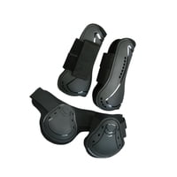 Magideal - Polainas Para Tendones De Caballo De 4 Piezas, Equipo De Protección, Polainas Cómodas Profesionales Para Clases De Equitación A Campo Traviesa En Depo L