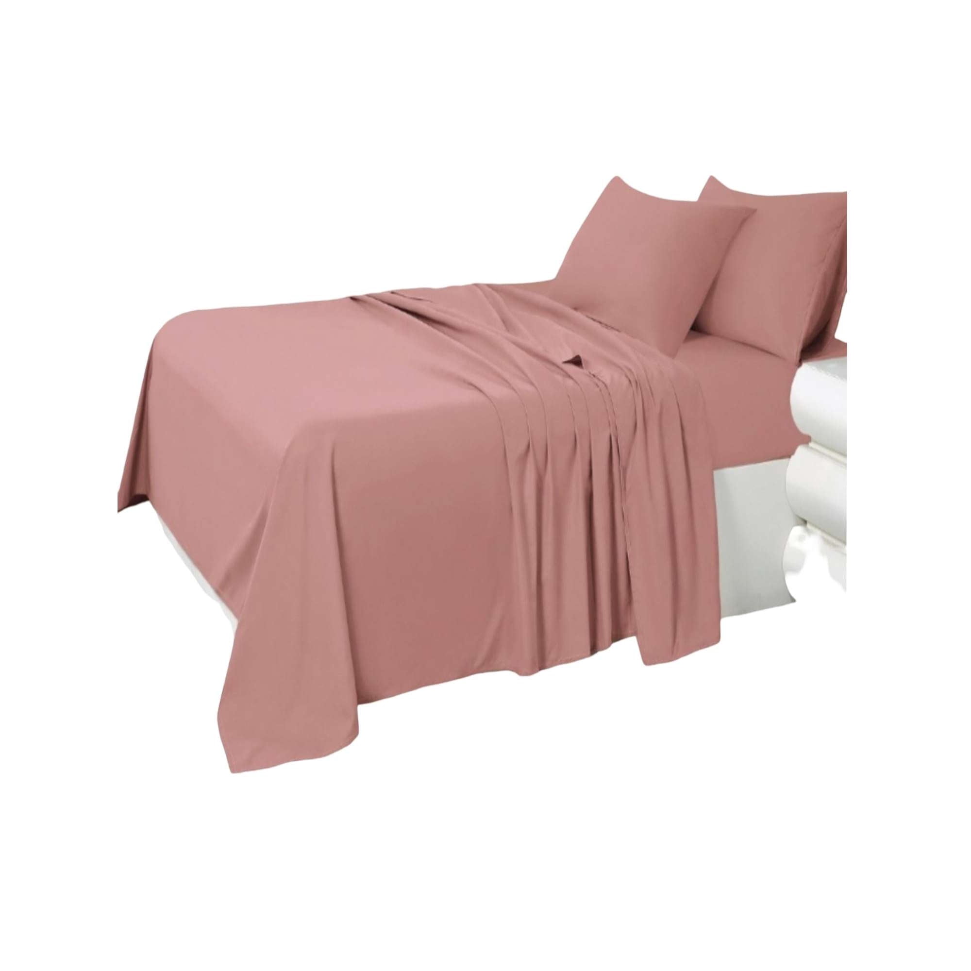 Myl Todo Hogar - Sábanas De Poliester Suave Colores Lisos 2 Plazas