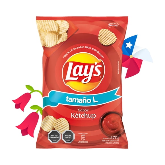 Papas Fritas lay's sabor ketchup, 170 g
