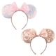thumbnail image 1 of Diadema DRESHOW con orejas de ratón con forma de lazo con purpurina para fiestas de niñas y mujeres, 1 of 8