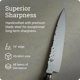 thumbnail image 4 of Cuchillo de Utilidad Shun Premier Acabado Martillado 16 cm, 4 of 8
