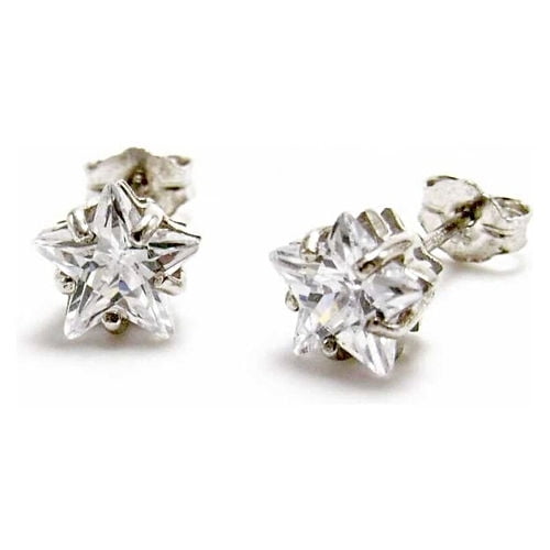 La Garza - Aros Plata Mujer Estrella Pequeña