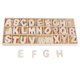 thumbnail image 2 of Letras De Madera Sin Pintar Letras A-Z Letra Del Alfabeto Con Bandeja De Almacenamiento Ni?o Regalo, 2 of 5