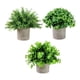 thumbnail image 1 of 3 Piezas Pequeñas Plantas Falsas Plantas Artificiales en Macetas Plantas Decorativas de Imitación en Maceta para Estante de Oficina Decoración de Baño Estilo H, 1 of 5