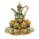 thumbnail image 2 of Juego De Vino Europeo Con Bandeja De Tazas Juego De Tetera Vintage De Lujo Para Boda Verde, 2 of 5