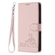 thumbnail image 1 of Funda tipo cartera FOXDOCK para iPhone 12 Pro con soporte, ranuras, RFID, diseño de gato, 1 of 5