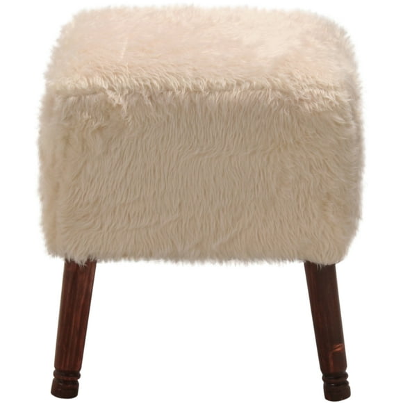 Pouf Kira Diseño Crudo Piel Sintética 42x42x43 cm