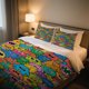 thumbnail image 1 of Whimsical Creature Crowd Duvet Cover Set The Thanksgiving And Independence Day Cartoon Vintage Pattern Duvet Cover Set Brings a Fresh And Bright, 1 of 1