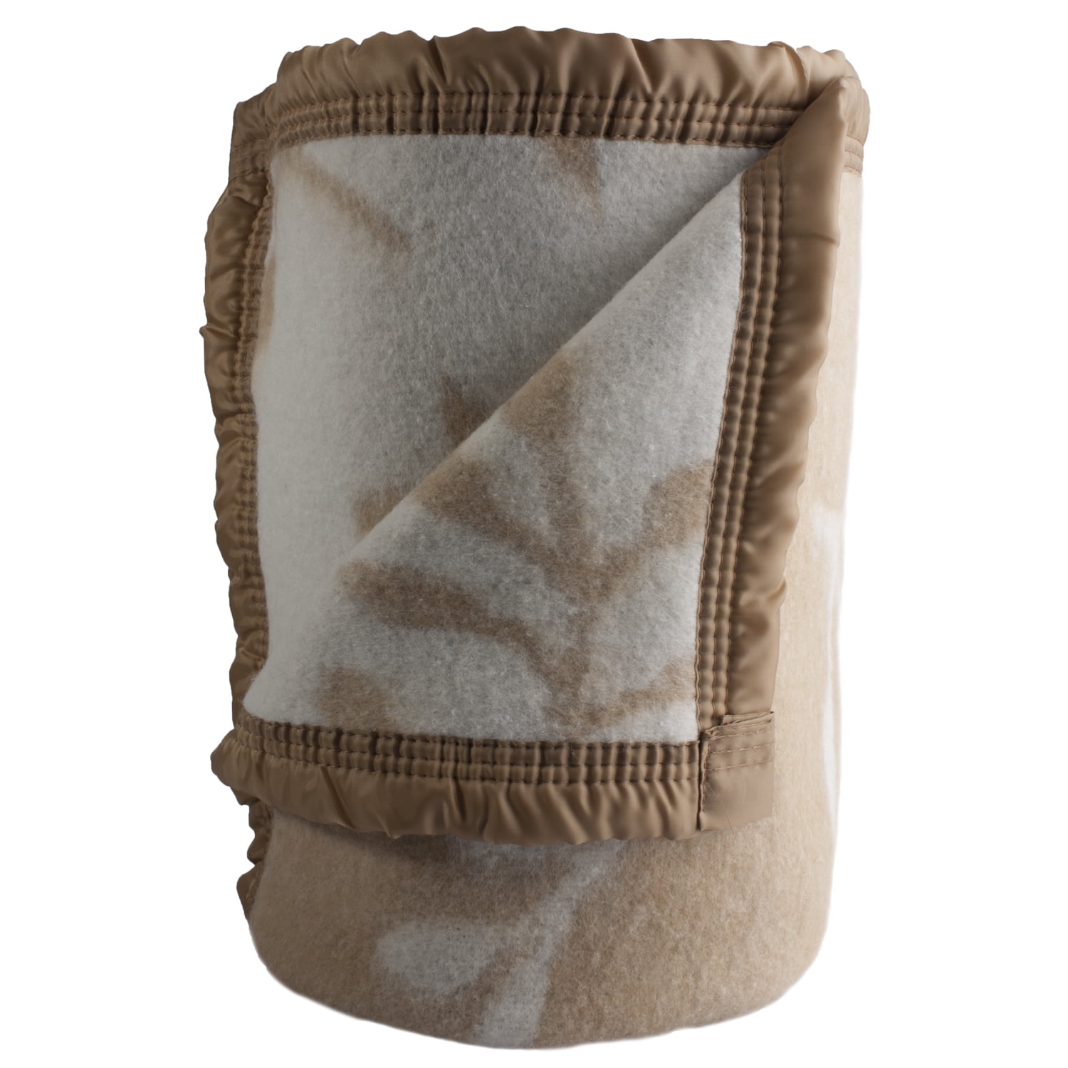 Andes - Frazada 25% Lana Rama Beige 2 Plazas