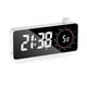 thumbnail image 1 of Reloj despertador digital con 3 niveles de brillo ajustables, mini reloj con espejo y relojes electrónicos. Blanco, 1 of 5