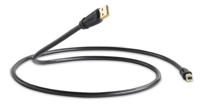 Qed - Cable Usb A - B Performance Graphite 1.5Metros