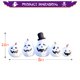 thumbnail image 3 of Luz LED inflada DomKom, 244 cm, diseño de calabaza para Halloween, 3 of 7