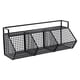thumbnail image 5 of Organizador de almacenamiento colgante, cesta de metal pequeña con adhesivos, cesta de alambre colgante para garaje, cocina, frutas, verduras, , 3 cuadrícula, 5 of 5