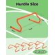 thumbnail image 2 of Paquete de 5 unidades de entrenamiento de velocidad Agility Hurdles GHB de 20 cm con bolsa de transporte, 2 of 9