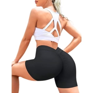 Likeshop - Calza Corta Pretina V Liso Levanta Cola Lycra Costura Reforzada 8009