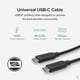 thumbnail image 3 of Cable USB‑C Plugable 1 m 10 Gbps Certificado USB‑IF, 3 of 5