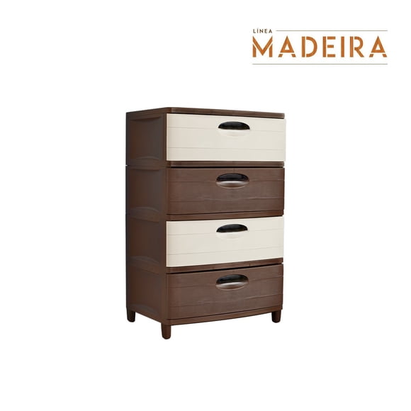 Cajonera super madeira 4 niveles extra resistentes 96x65x48 cm