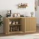 thumbnail image 2 of Buffet Cabinet with Storage, 62.60" Sideboard Cabinet with 4 Doors & Shelves, Wooden Kitchen Coffee Bar Credenza Storage for Living Room, Hallway Natural, 2 of 3