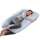 thumbnail image 1 of Almohada para embarazadas, almohada en forma de U desmontable y lavable, cojín grande, almohada de cintura, 1 of 5