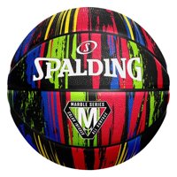 Spalding - Balón Basketball Marble Series Tamaño 7 Rainbow Negro