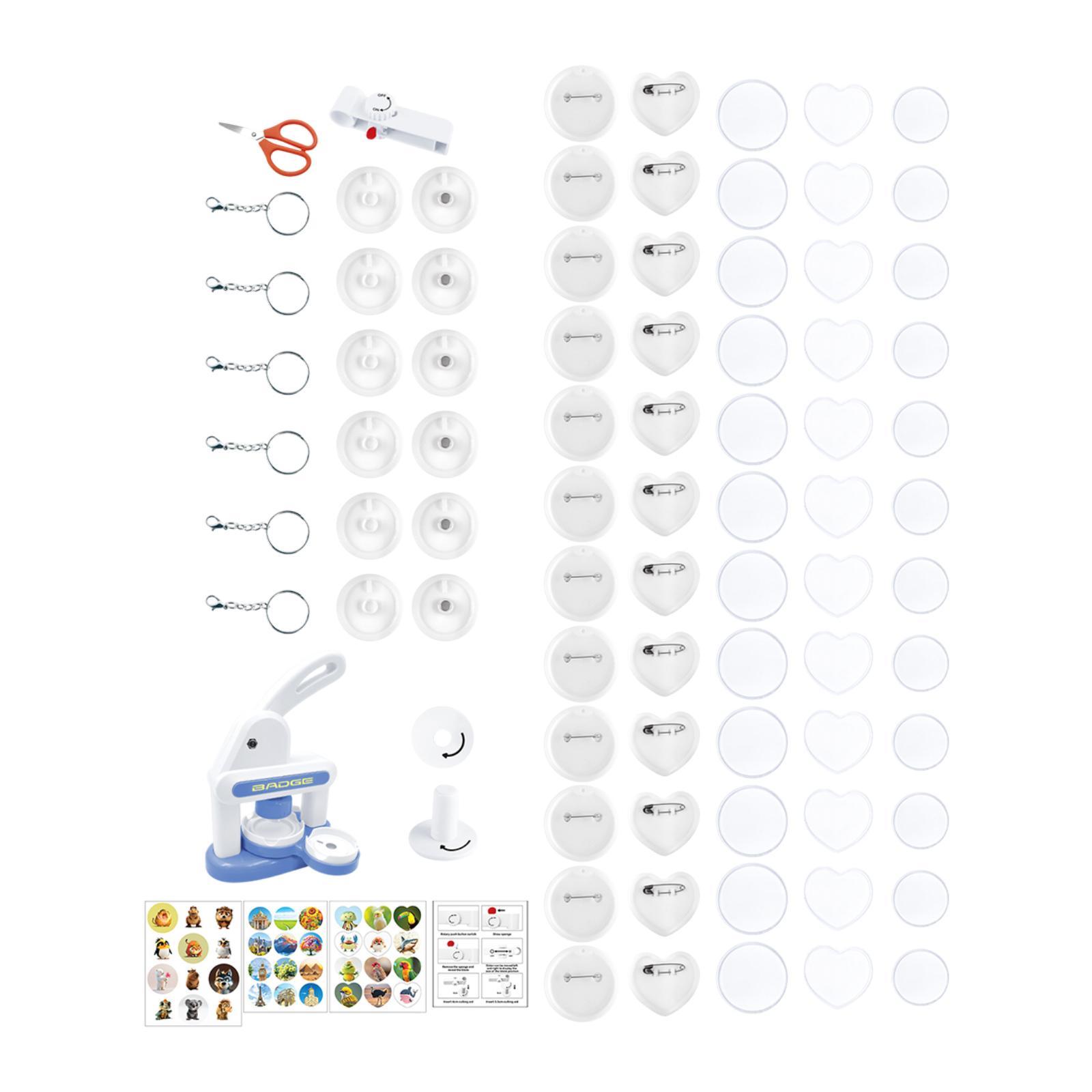 Bothyi - Máquina Para Hacer Botones, Juguetes, Kit De Prensa Para Perforar Insignias Para Niños, Niñas Y Niños, Color Azul