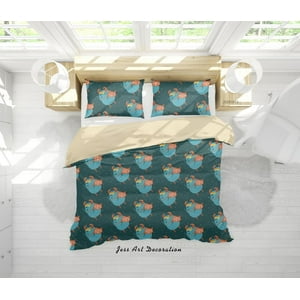 Milsleep - 3D Cartoon Animal Monsters Pattern Quilt Cover Set Bedding Set Duvet Cover