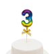 thumbnail image 1 of Topper Torta Numeral Multicolor 3, 1 of 1