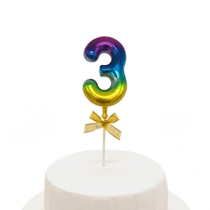 Genérico - Topper Torta Numeral Multicolor 3