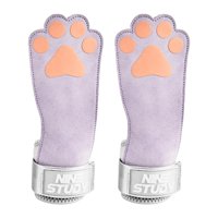 Ioensy - Protector De Palma Para Levantamiento De Pesas, Correas Ajustables Para Levantamiento De Pesas, Color Morado Claro