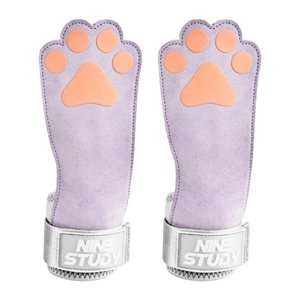 Ioensy - Protector De Palma Para Levantamiento De Pesas, Correas Ajustables Para Levantamiento De Pesas, Color Morado Claro