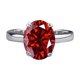 thumbnail image 1 of Anillos de Compromiso Solitario de Moissanita de 3 Quilates para Mujer Color D Claridad VVS1 Anillo de Diamante Ovalado Anillos de Boda de Plata Esterlina 925 Talla 5-9, 1 of 8