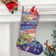 thumbnail image 2 of Supercosas Tema: Calcetines de Navidad, fino lino blanco para colgar en escaleras y chimenea, decoración navideña para el hogar, regalo de Navidad. 45cm × 32cm, 2 of 5