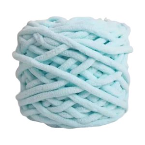 Magideal - Hilo De Chenilla Grueso, Hilo De Poliéster, Decoración Del Hogar, Suave, Lavable, Hecho A Mano, Para Hacer Sombreros, Tejer A Crochet, Camas Para Masc Azul