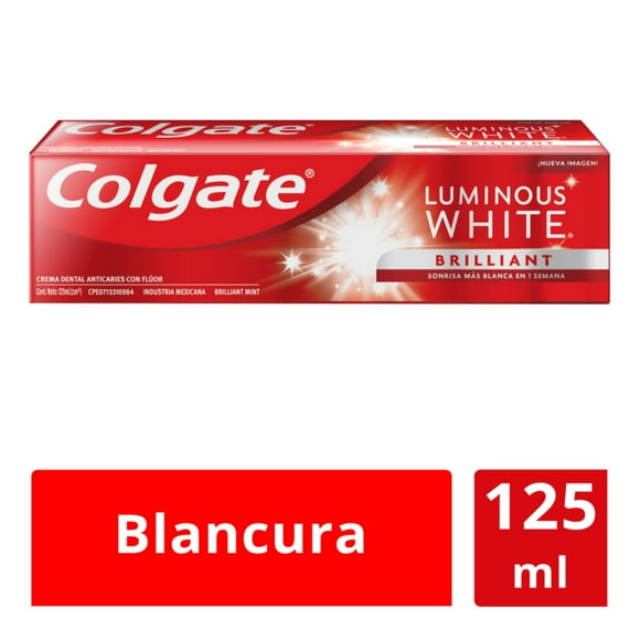 Pasta Dental Colgate Luminous White Brilliant, 125 ml