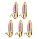 thumbnail image 5 of 5x Cucharas De Pesca Verticales Duros Spinnerbaits Cebos Para Lubina Agua Dulce Agua Salada Oro 10g, 5 of 5