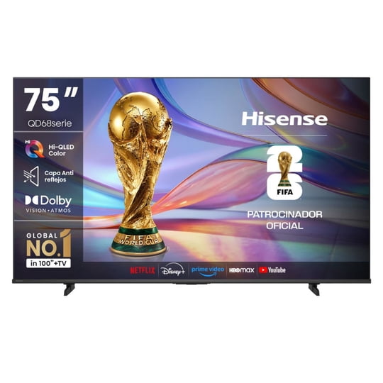 Hisense - Televisor Smart Tv 75" Qled Uhd 75qd68sg Google Tv