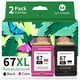 thumbnail image 1 of Cartucho de tinta MYTONER 67 remanufacturado para HP DeskJet 2755e, 1 of 9