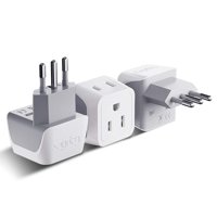 Adaptador De Enchufe De Viaje Ceptics Italia, Chile, Tipo L, Paquete De 3, Ct-12A