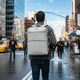 thumbnail image 3 of Mochila Belug  35l Cabina Viaje Avion Expandible color  Gris, 3 of 5